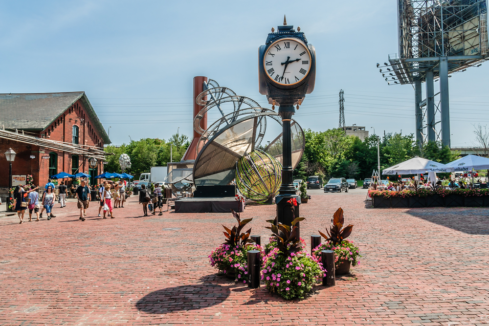 Take a stroll through the Distillery District